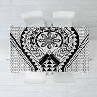 Philippines Batok Tribal Inspired Tattoo White Tablecloth LT05 White - Polynesian Pride