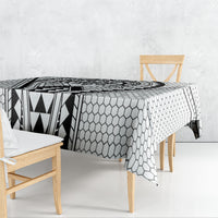 Philippines Batok Tribal Inspired Tattoo White Tablecloth LT05 - Polynesian Pride