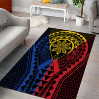 Philippines Batok Tribal Inspired Tattoo Area Rug LT05 - Polynesian Pride
