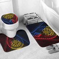 Philippines Batok Tribal Inspired Tattoo Bathroom Set LT05 Mat Set Only (3 pcs) One Size Multicolor - Polynesian Pride