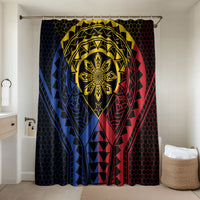 Philippines Batok Tribal Inspired Tattoo Bathroom Set LT05 Shower Curtain Only Multicolor - Polynesian Pride