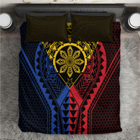 Philippines Batok Tribal Inspired Tattoo Bedding Set LT05 Multicolor - Polynesian Pride