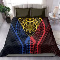 Philippines Batok Tribal Inspired Tattoo Bedding Set LT05 - Polynesian Pride