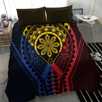 Philippines Batok Tribal Inspired Tattoo Bedding Set LT05 - Polynesian Pride