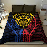 Philippines Batok Tribal Inspired Tattoo Bedding Set LT05 - Polynesian Pride