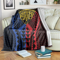 Philippines Batok Tribal Inspired Tattoo Blanket LT05 Multicolor - Polynesian Pride