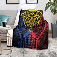 Philippines Batok Tribal Inspired Tattoo Blanket LT05 - Polynesian Pride