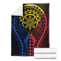 Philippines Batok Tribal Inspired Tattoo Blanket LT05 - Polynesian Pride