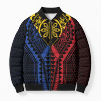 Philippines Batok Tribal Inspired Tattoo Bomber Puffer Jacket LT05 Unisex Multicolor - Polynesian Pride