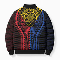 Philippines Batok Tribal Inspired Tattoo Bomber Puffer Jacket LT05 - Polynesian Pride