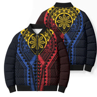 Philippines Batok Tribal Inspired Tattoo Bomber Puffer Jacket LT05 - Polynesian Pride
