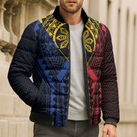 Philippines Batok Tribal Inspired Tattoo Bomber Puffer Jacket LT05 - Polynesian Pride