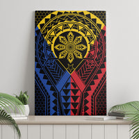 Philippines Batok Tribal Inspired Tattoo Canvas Wall Art LT05 - Polynesian Pride