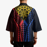 Philippines Batok Tribal Inspired Tattoo Kimono LT05 - Polynesian Pride