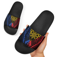 Philippines Batok Tribal Inspired Tattoo Slide Sandals LT05 - Polynesian Pride
