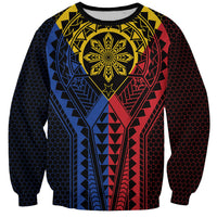 Philippines Batok Tribal Inspired Tattoo Sweatshirt LT05 Unisex Multicolor - Polynesian Pride