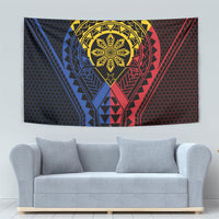 Philippines Batok Tribal Inspired Tattoo Tapestry LT05 - Polynesian Pride