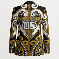 Custom Aotearoa Ngai Te Rangi Blazer Maori Tribal Pattern LT05 - Polynesian Pride