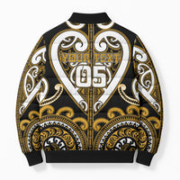 Custom Aotearoa Ngai Te Rangi Bomber Puffer Jacket Maori Tribal Pattern LT05 - Polynesian Pride