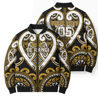 Custom Aotearoa Ngai Te Rangi Bomber Puffer Jacket Maori Tribal Pattern LT05 - Polynesian Pride