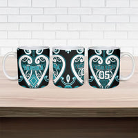 Custom Aotearoa Tapuika Ceramic Mug Maori Tribal Pattern LT05 - Polynesian Pride