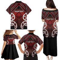 Personalised Aotearoa Mana Motuhake Family Matching Puletasi and Hawaiian Shirt Poutama With Maori Pattern LT05 - Polynesian Pride