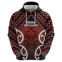 Personalised Aotearoa Mana Motuhake Hoodie Poutama With Maori Pattern - Polynesian Pride