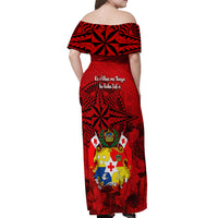 tonga-king-tupou-i-day-off-shoulder-maxi-dress-tropical-flowers-with-ngatu-pattern