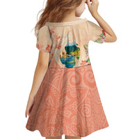 Hawaii Kauai Na Pali Coast Landscape Kid Short Sleeve Dress