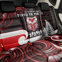 Aotearoa Toitu He Whakaputanga Back Car Seat Cover Toitu Te Tiriti O Waitangi LT05 - Polynesian Pride