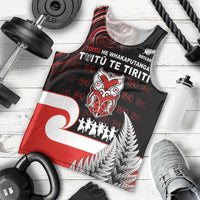 Aotearoa Toitu He Whakaputanga Men Tank Top Toitu Te Tiriti O Waitangi LT05 - Polynesian Pride