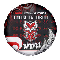 Aotearoa Toitu He Whakaputanga Spare Tire Cover Toitu Te Tiriti O Waitangi LT05 - Polynesian Pride