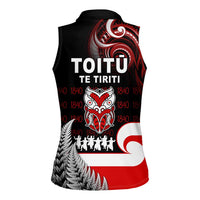 Aotearoa Toitu He Whakaputanga Women Sleeveless Polo Shirt Toitu Te Tiriti O Waitangi LT05 - Polynesian Pride