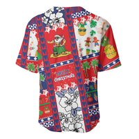 Wallis And Futuna Christmas Baseball Jersey Festive Beach Vibes LT05 - Polynesian Pride
