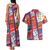 Wallis And Futuna Christmas Couples Matching Tank Maxi Dress and Hawaiian Shirt Festive Beach Vibes LT05 - Polynesian Pride