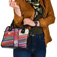 Wallis And Futuna Christmas Shoulder Handbag Festive Beach Vibes - Polynesian Pride