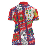 Wallis And Futuna Christmas Women Polo Shirt Festive Beach Vibes - Polynesian Pride