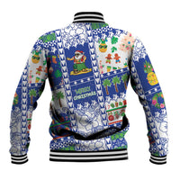 Northern Mariana Islands Christmas Baseball Jacket Festive Beach Vibes LT05 - Polynesian Pride