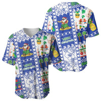 Northern Mariana Islands Christmas Baseball Jersey Festive Beach Vibes LT05 - Polynesian Pride