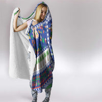 Northern Mariana Islands Christmas Hooded Blanket Festive Beach Vibes - Polynesian Pride
