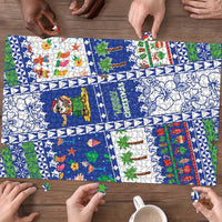 Northern Mariana Islands Christmas Puzzle Festive Beach Vibes LT05 - Polynesian Pride