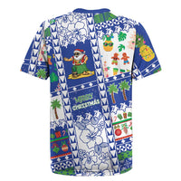 Northern Mariana Islands Christmas Rugby Jersey Festive Beach Vibes - Polynesian Pride