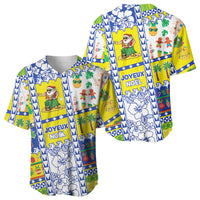 New Caledonia Christmas Baseball Jersey Festive Beach Vibes - Polynesian Pride