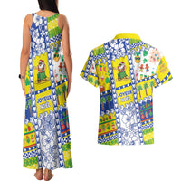 New Caledonia Christmas Couples Matching Tank Maxi Dress and Hawaiian Shirt Festive Beach Vibes LT05 - Polynesian Pride