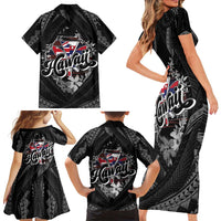 Hawaii November 28th Family Matching Short Sleeve Bodycon Dress and Hawaiian Shirt Kanaka Maoli Tribal Pattern LT05 - Polynesian Pride