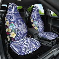 Hafa Adai Guam Car Seat Cover Latte Stone With Coconut Crab