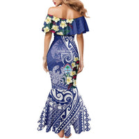 Personalised Hafa Adai Guam Mermaid Dress Latte Stone With Coconut Crab