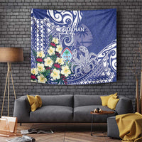 Hafa Adai Guam Tapestry Latte Stone With Coconut Crab