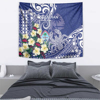 Hafa Adai Guam Tapestry Latte Stone With Coconut Crab