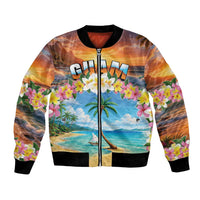 Guam Bomber Jacket Eternal Summer Sunset Beach